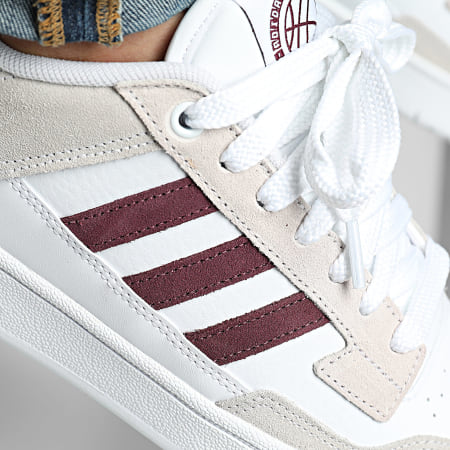 Adidas Sportswear - Baskets Rapid Court Low KI3951 Footwear White Maroon
