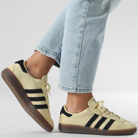 Adidas Originals - Zapatillas Mujer Bermuda BRMD JI2659 Amarillo Polvo Negro Central Gris Tres