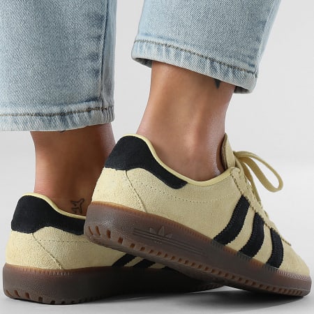Adidas Originals - Zapatillas Mujer Bermuda BRMD JI2659 Amarillo Polvo Negro Central Gris Tres