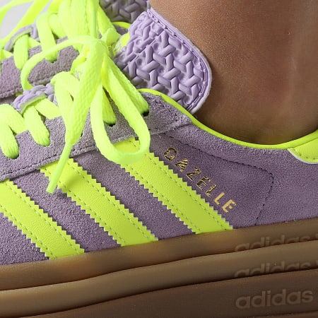 Adidas Originals - Zapatillas de Mujer Gazelle Bold IH4192 Polvo Ciruela Amarillo Solar Dorado Metálico