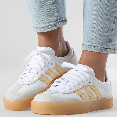 Adidas Originals - Zapatillas de Mujer Sambae W IH4025 Footwear White Orange Tint Semi Ice Tangerine