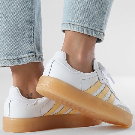 Adidas Originals - Zapatillas de Mujer Sambae W IH4025 Footwear White Orange Tint Semi Ice Tangerine