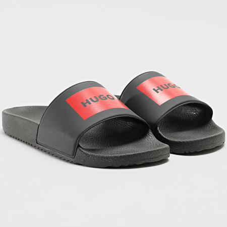 HUGO - Claquettes Timein 50548061 Noir Rouge