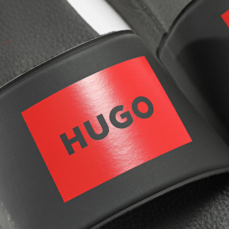 HUGO - Claquettes Timein 50548061 Noir Rouge