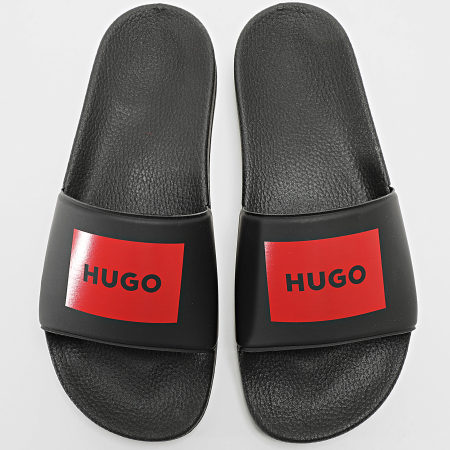 HUGO - Claquettes Timein 50548061 Noir Rouge