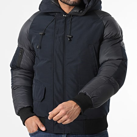 KZR - Doudoune Capuche 199 Bleu Marine