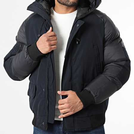 KZR - Doudoune Capuche 199 Bleu Marine