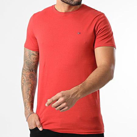 Tommy Jeans - Tee Shirt Slim Jersey 4411 Rouge