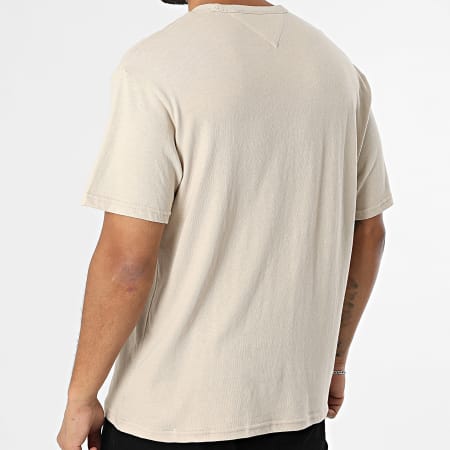 Tommy Jeans - Tee Shirt Oversize Linear Logo 1110 Beige