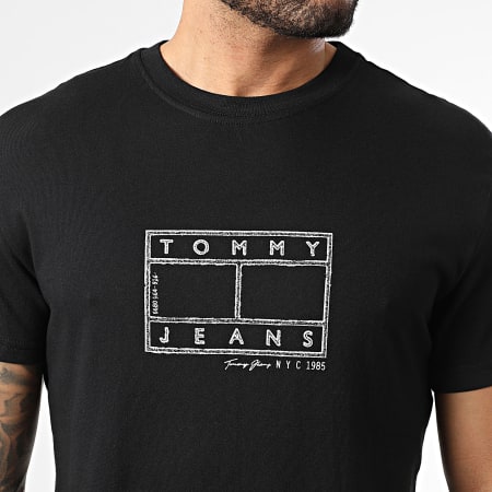 Tommy Jeans - Tee Shirt Center Flag 2317 Noir