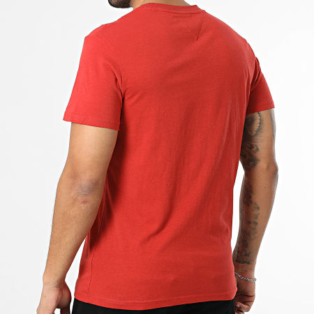 Tommy Jeans - Tee Shirt Slim Linear Chest 1780 Rouge