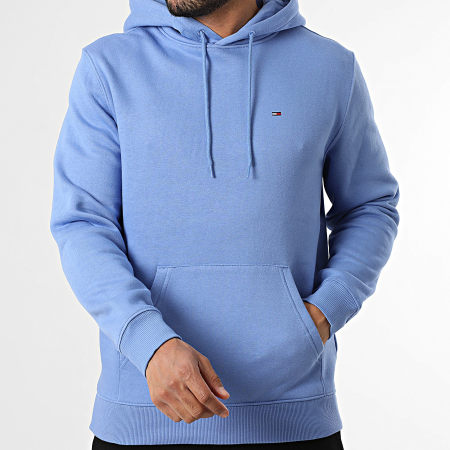 Tommy Jeans - Sweat Capuche Flag 0742 Bleu