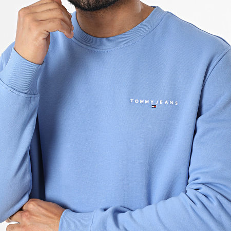 Tommy Jeans - Sweat Crewneck Linear 0249 Bleu