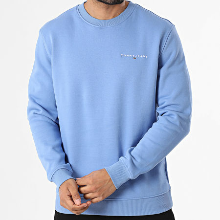 Tommy Jeans - Sweat Crewneck Linear 0249 Bleu