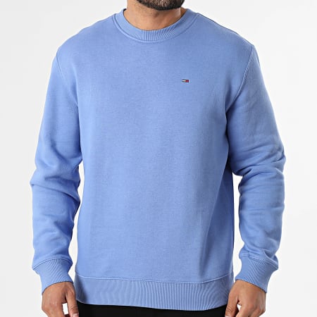 Tommy Jeans - Sweat Crewneck Flag 0741 Bleu