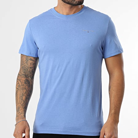 Tommy Jeans - Tee Shirt Slim Linear Chest 1780 Bleu