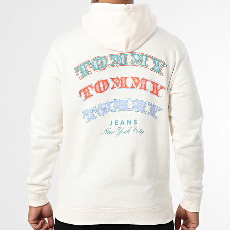 Tommy Jeans - Sweat Capuche Dollar Stack 2365 Beige Clair