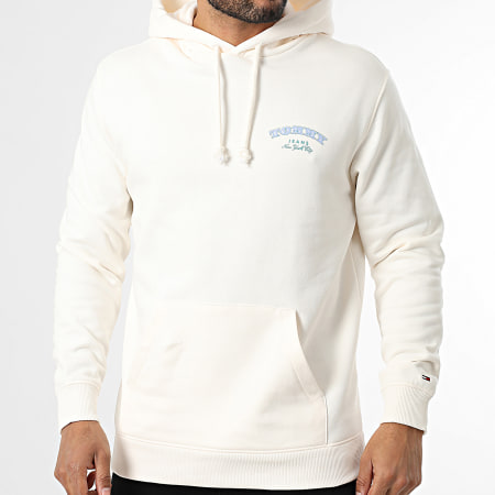 Tommy Jeans - Sweat Capuche Dollar Stack 2365 Beige Clair