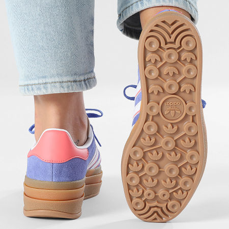 Adidas Originals - Baskets Femme Gazelle Bold J IH6454 Real Lilac Footwear White Gold Metallic