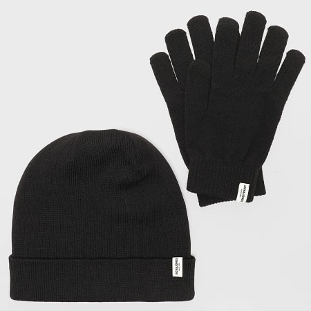 Jack And Jones - Lot Bonnet Et Gants Cooper Noir