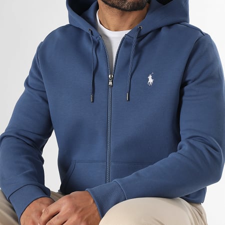 Polo Ralph Lauren - Sweat Zippé Capuche Original Player Bleu
