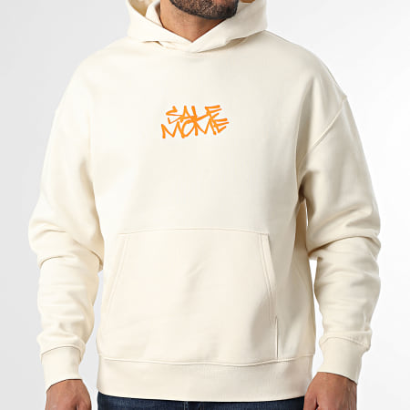 Sale Môme Paris - Sudadera con capucha relajada Nounours Royalty Beige Naranja
