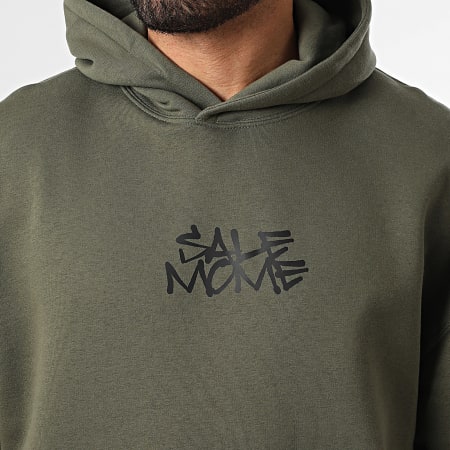 Sale Môme Paris - Sudadera con capucha relajada Conejo Royalty Verde Oliva Negro