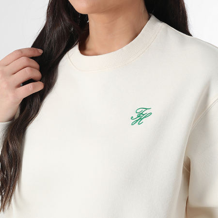 Tommy Hilfiger - Sweat Crewneck Femme Script 8430 Beige Clair