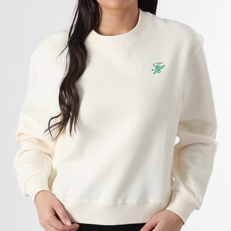 Tommy Hilfiger - Sweat Crewneck Femme Script 8430 Beige Clair