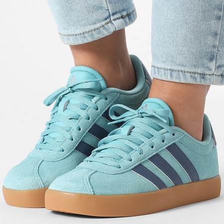 Adidas Performance - Zapatillas Mujer VL Court 3.0 K IH3949 Mint Ton Preloved In Silver Metallic