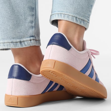 Adidas Sportswear - Baskets Femme VL Court 3.0 K KI6492 Footwear White Royal Blue Clear Pink