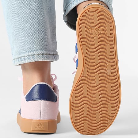Adidas Sportswear - Baskets Femme VL Court 3.0 K KI6492 Footwear White Royal Blue Clear Pink