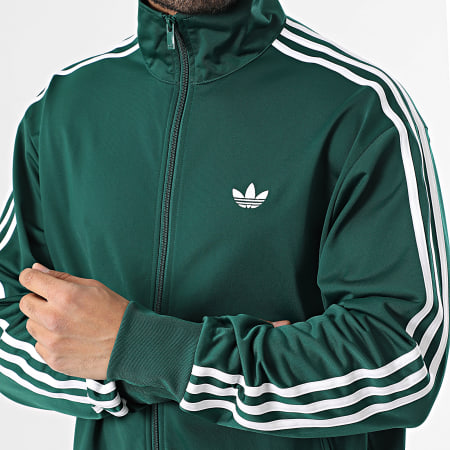 Adidas Originals - Veste Zippée A Bandes Firebird KD8314 Vert Foncé