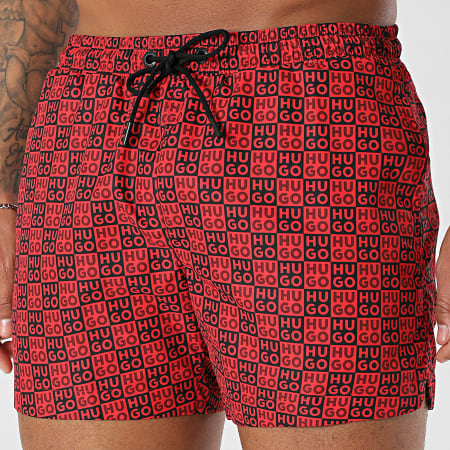 HUGO - Short De Bain Aaron 50556792 Rouge Noir