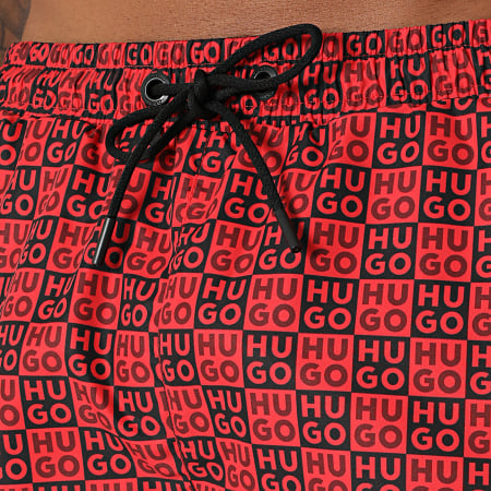 HUGO - Short De Bain Aaron 50556792 Rouge Noir
