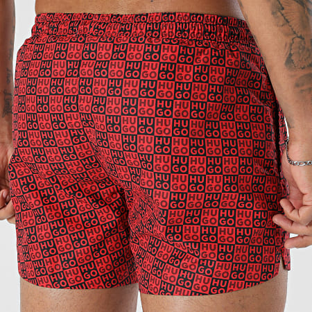 HUGO - Short De Bain Aaron 50556792 Rouge Noir