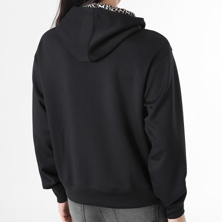 Only - Sweat Capuche Femme Alina Life Leo Detail Noir
