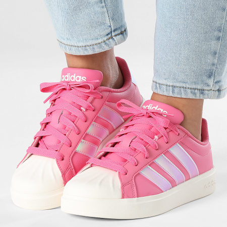 Adidas Performance - Zapatillas Mujer Streettalk J IH4330 Fusión Rosa Footwear Blanco Cuarzo Maravilla