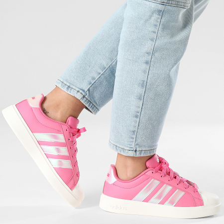 Adidas Performance - Zapatillas Mujer Streettalk J IH4330 Fusión Rosa Footwear Blanco Cuarzo Maravilla