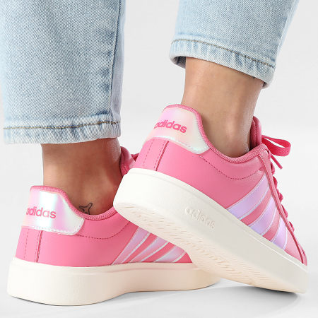 Adidas Performance - Zapatillas Mujer Streettalk J IH4330 Fusión Rosa Footwear Blanco Cuarzo Maravilla