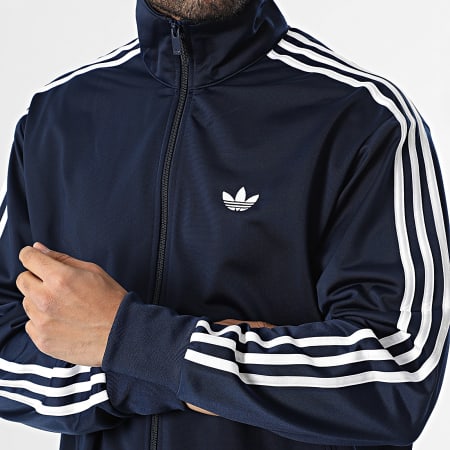 Adidas Originals - Veste Zippée A Bandes Firebird KD8313 Bleu Marine