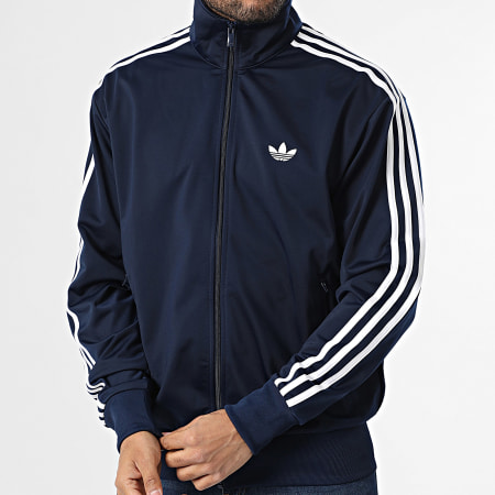 Adidas Originals - Veste Zippée A Bandes Firebird KD8313 Bleu Marine