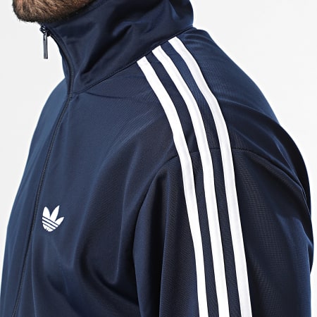 Adidas Originals - Veste Zippée A Bandes Firebird KD8313 Bleu Marine