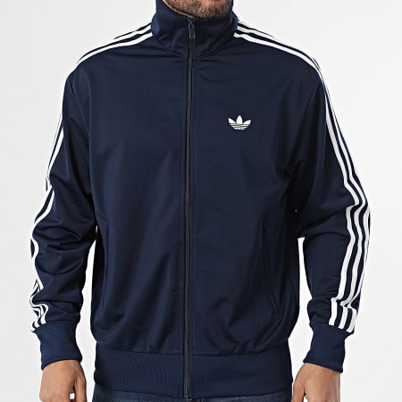 Adidas Originals - Veste Zippée A Bandes Firebird KD8313 Bleu Marine