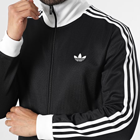 Adidas Originals - Veste Zippée A Bandes Beckenbauer KE3527 Noir Blanc