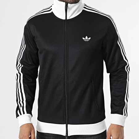 Adidas Originals - Veste Zippée A Bandes Beckenbauer KE3527 Noir Blanc