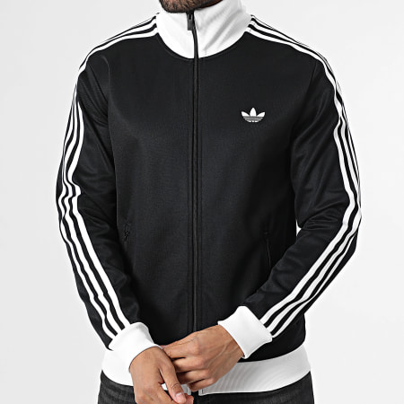 Adidas Originals - Veste Zippée A Bandes Beckenbauer KE3527 Noir Blanc