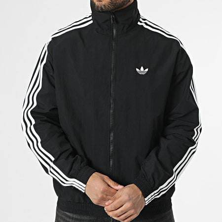 Adidas Originals - Zip Jacket With Stripes Firebird KE1366 Black