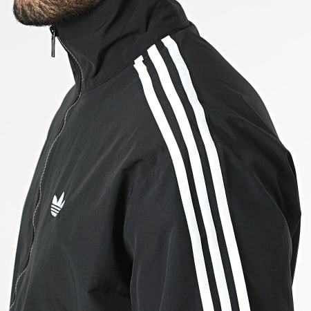 Adidas Originals - Veste Zippée A Bandes Firebird KE1366 Noir Blanc