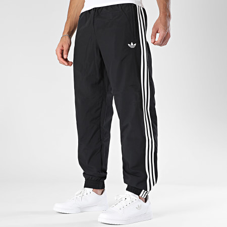 Adidas Originals - Pantalon Jogging A Bandes Firebird Woven KE1371 Noir Blanc